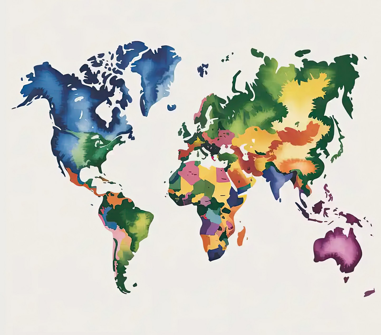 Colorful World Map – 20oz Stainless Steel Insulated Tumbler