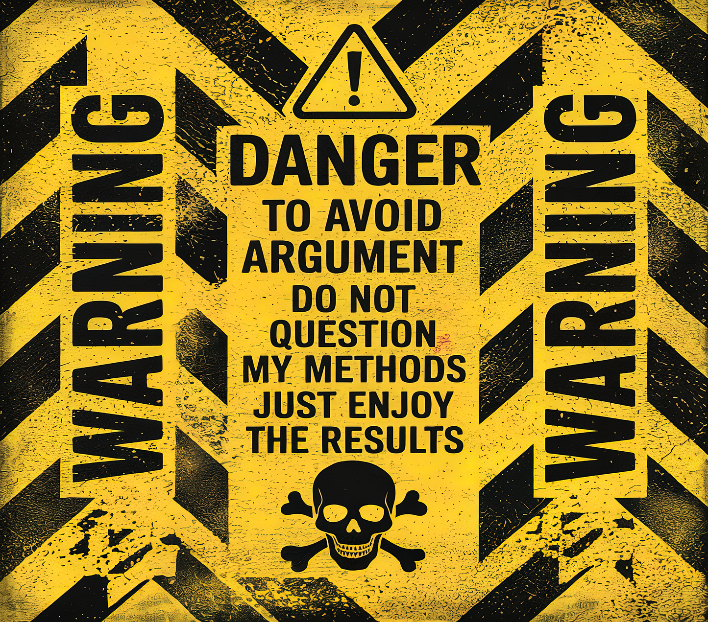 Danger Avoid Argument– 20oz Stainless Steel Insulated Tumbler