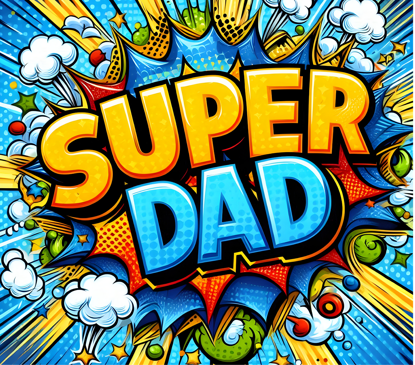 Super Dad Comic Hero – 20oz Stainless Steel Insulated Tumbler