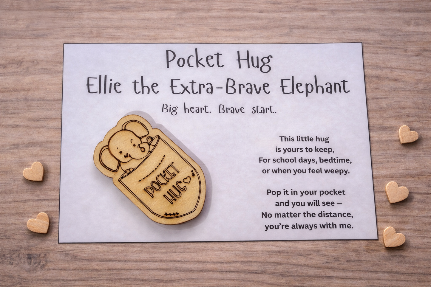 Ellie the Extra-Brave Elephant | Big heart. Brave start. - Pocket Hug