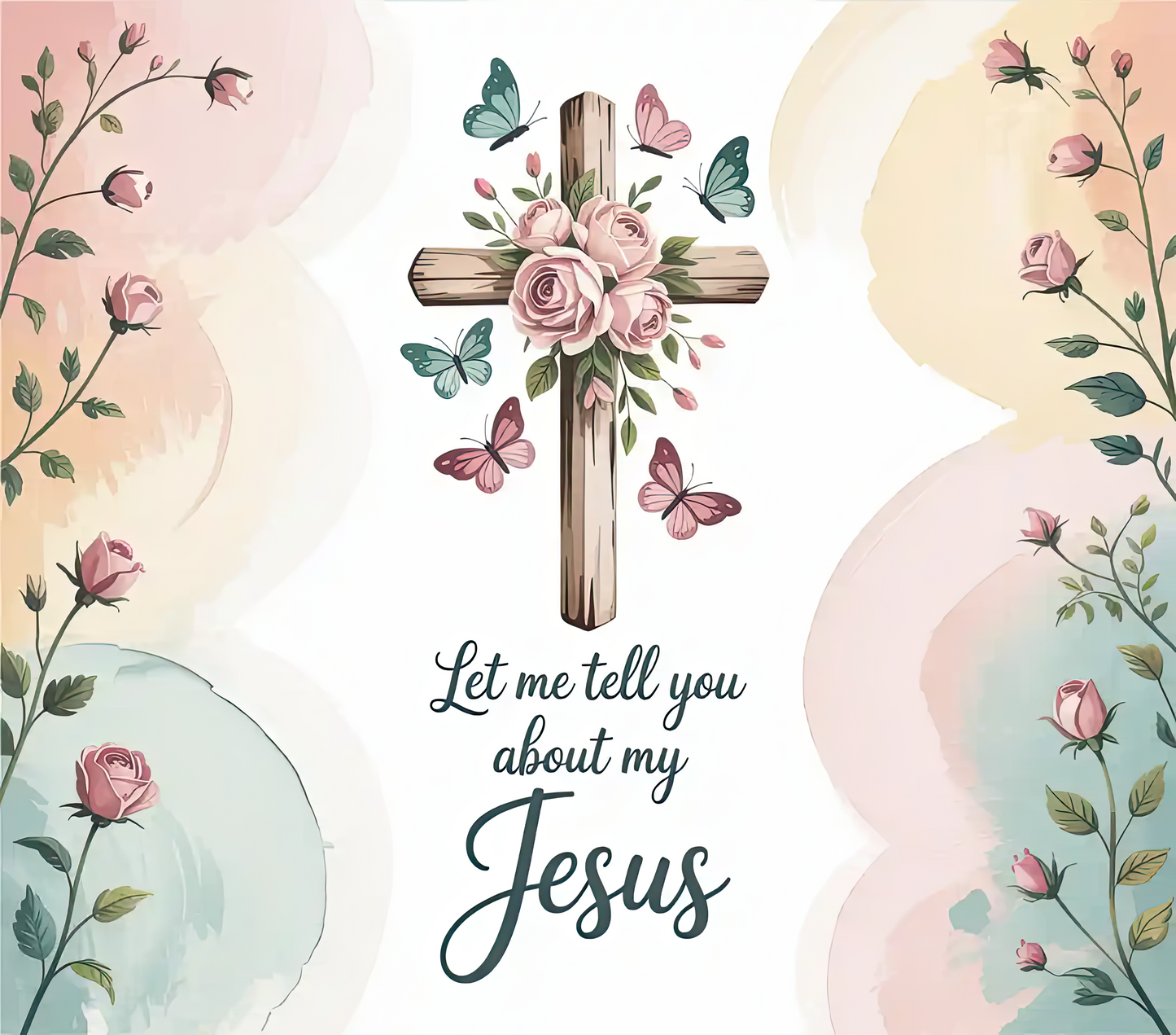 Let Me Tell You About My Jesus – 20oz Stainless Steel Insulated Tumbler