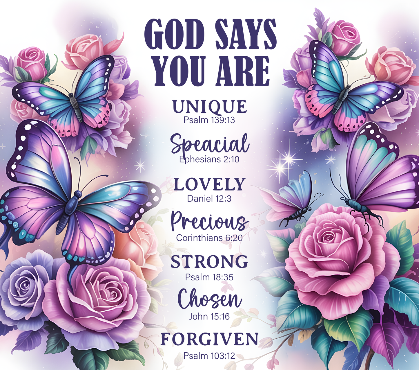 God Says You Are – 20oz Stainless Steel Insulated Tumbler