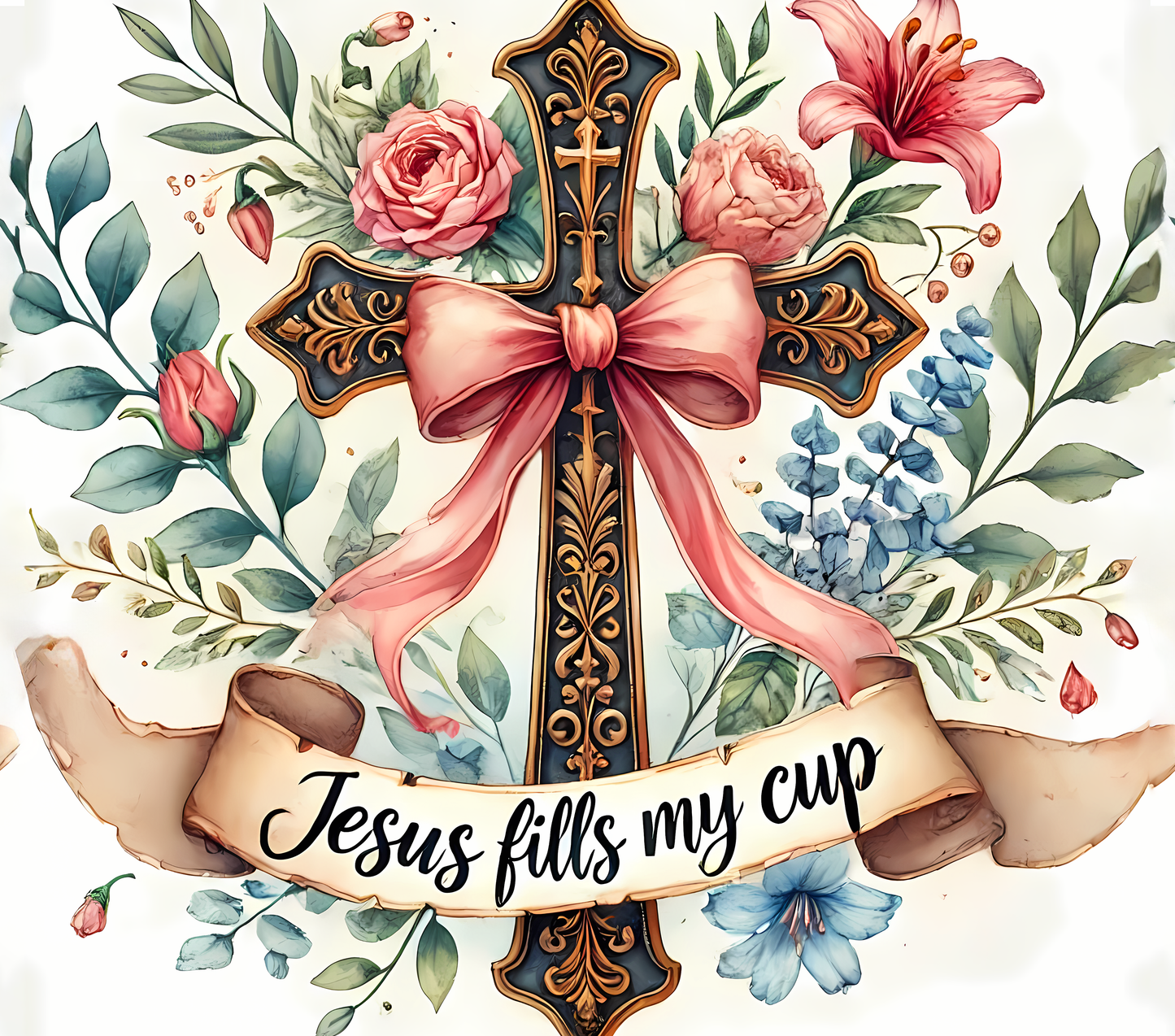 Jesus Fills My Cup – 20oz Stainless Steel Insulated Tumbler