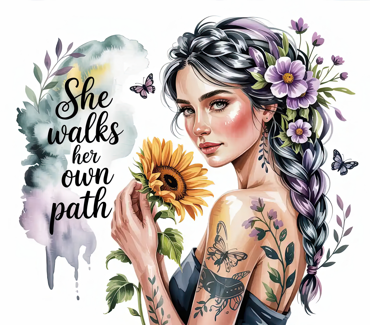 She Walks Her Own Path – 20oz Stainless Steel Insulated Tumbler