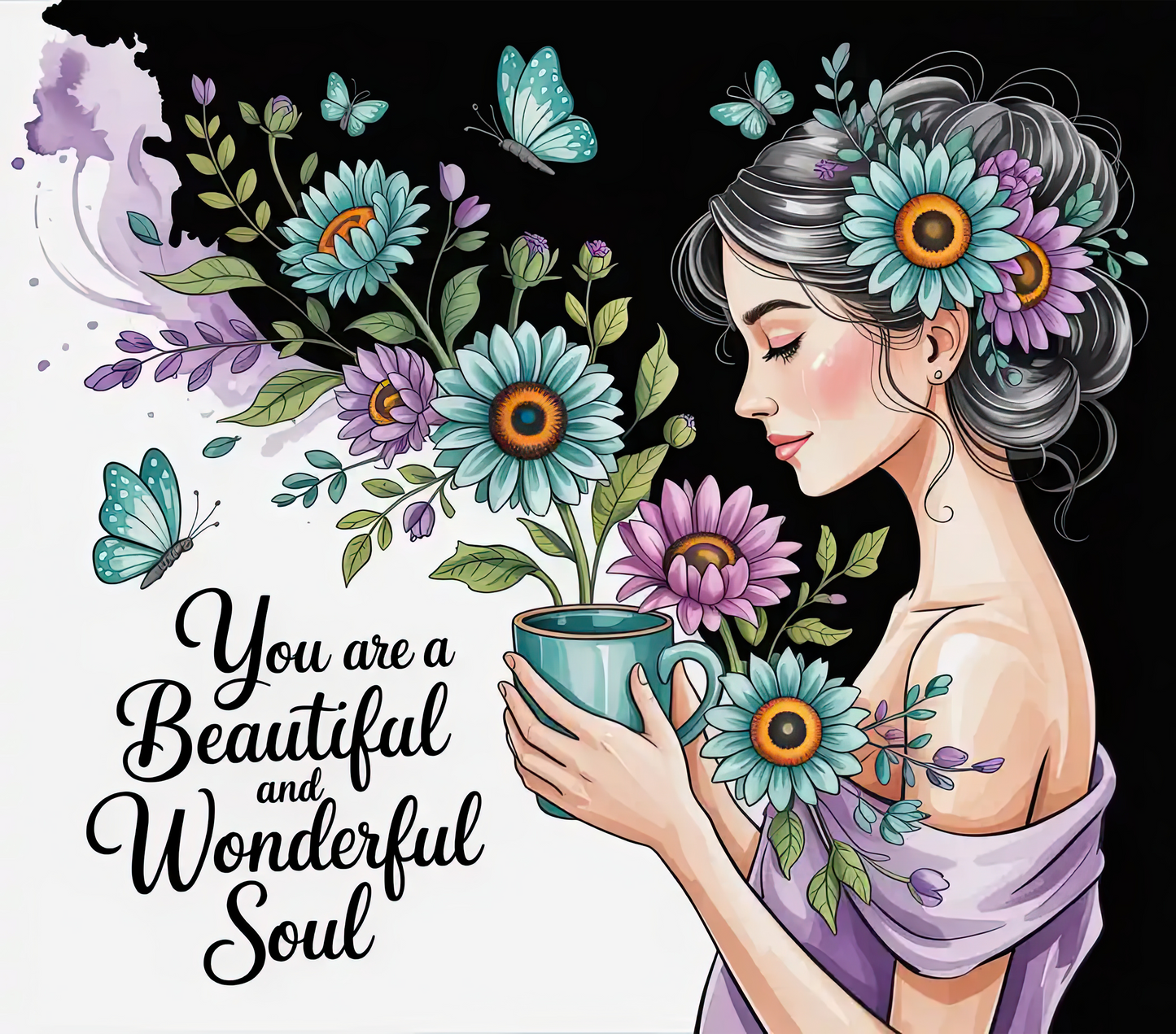 You Are a Beautiful and Wonderful Soul – 20oz Stainless Steel Insulated Tumbler