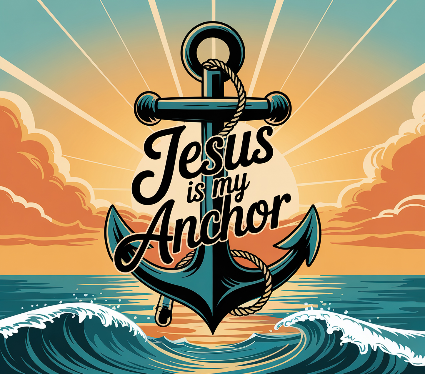 Jesus Is My Anchor – 20oz Stainless Steel Insulated Tumbler