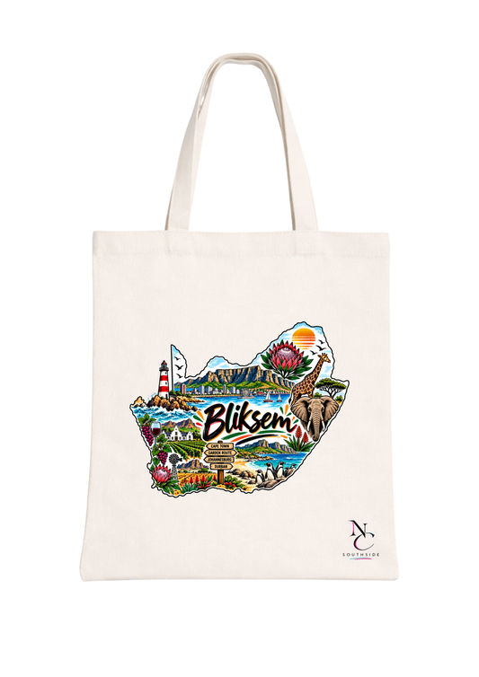 RSA Bliksem – Hello Africa Collection – Printed Tote Bag