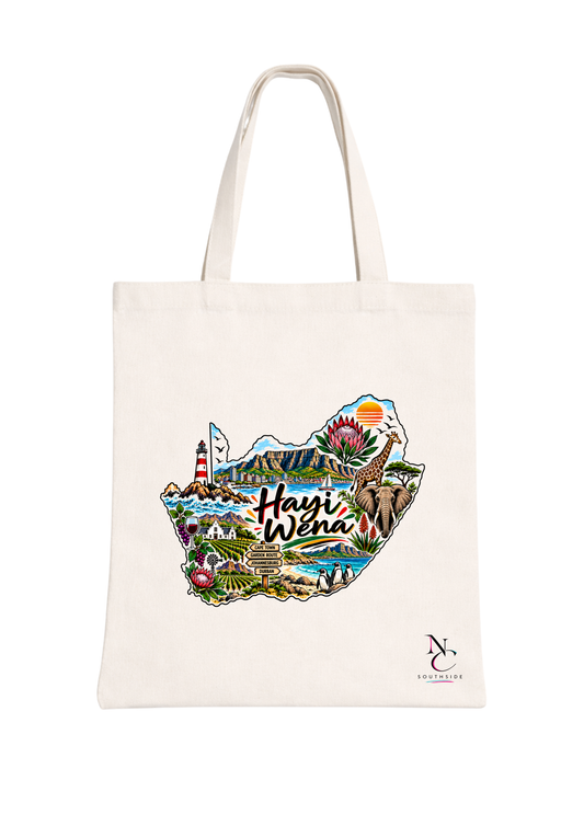 RSA Hayi Wena – Hello Africa Collection – Printed Tote Bag