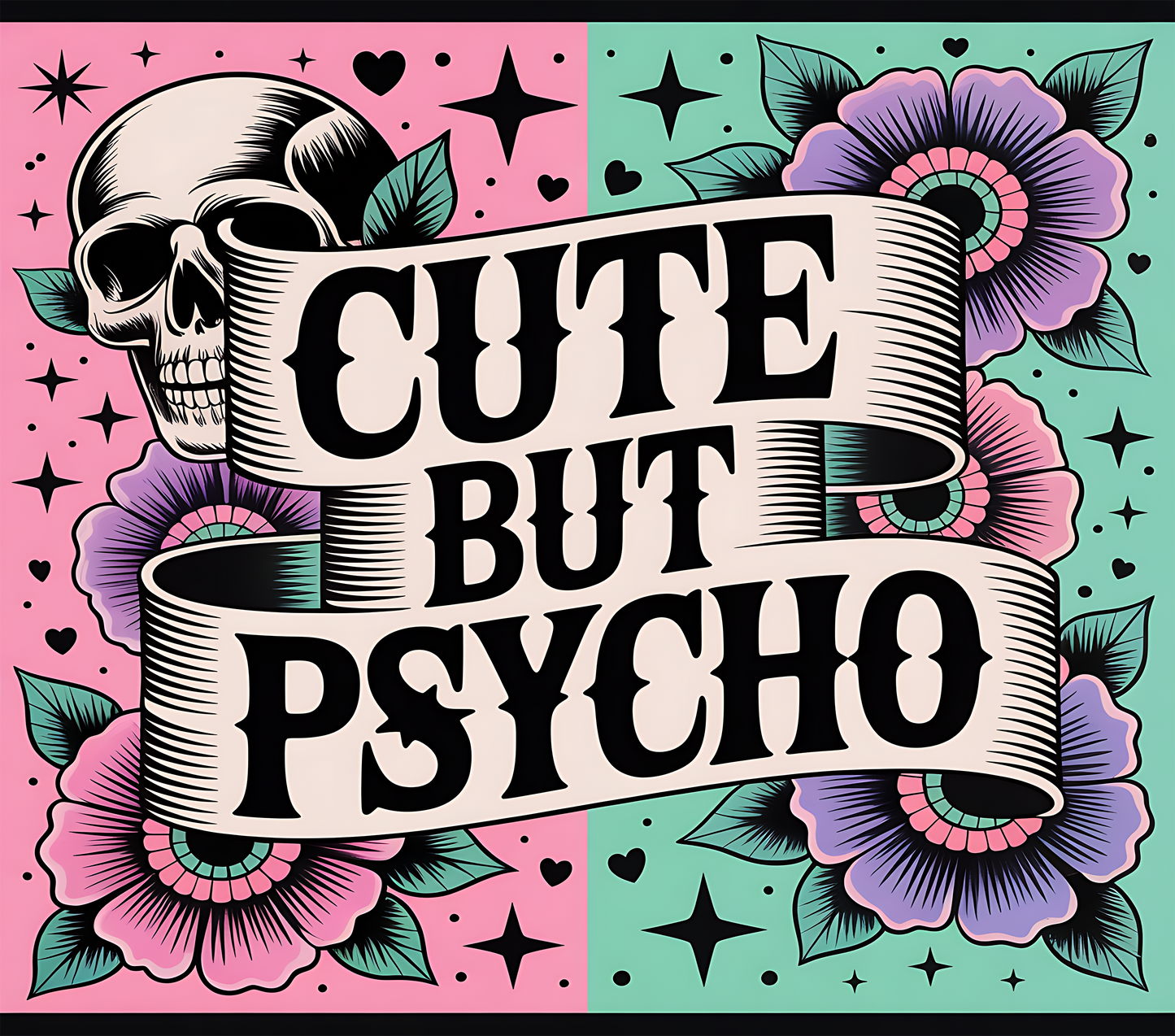 Cute But Psycho – 20oz Stainless Steel Insulated Tumbler