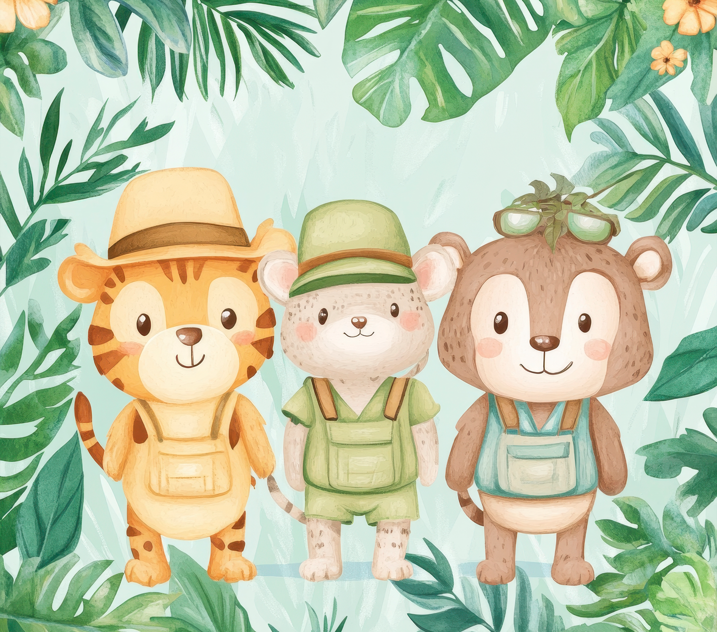 Jungle Explorer Animal Friends – 20oz Stainless Steel Insulated Tumbler