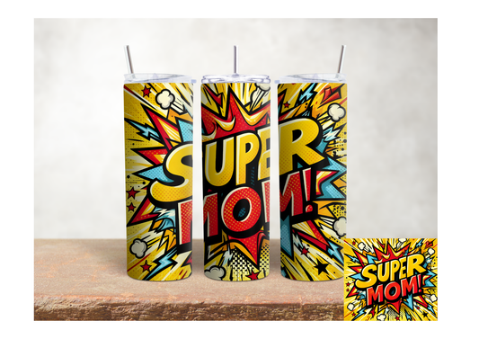 💥 Super Mom Power, 20oz Tumbler