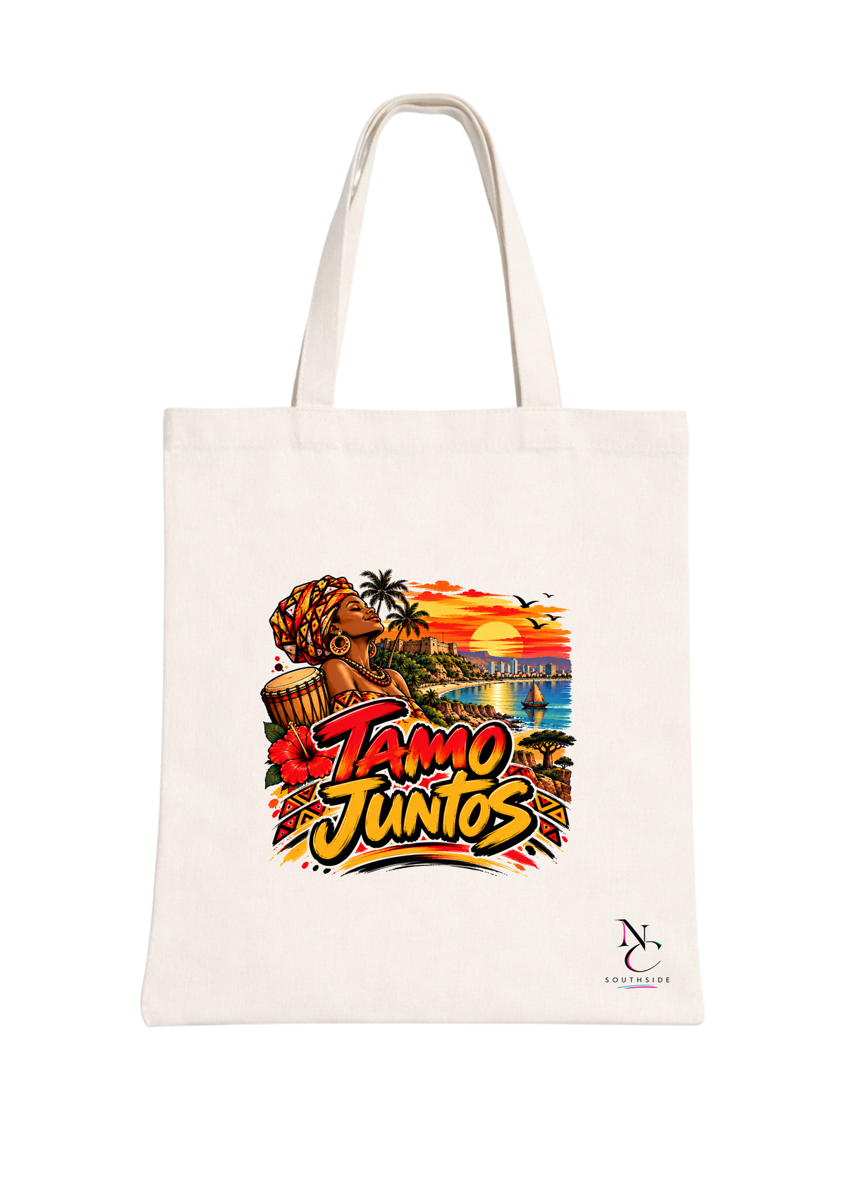 Tamo Juntos – Hello Africa Collection – Printed Tote Bag