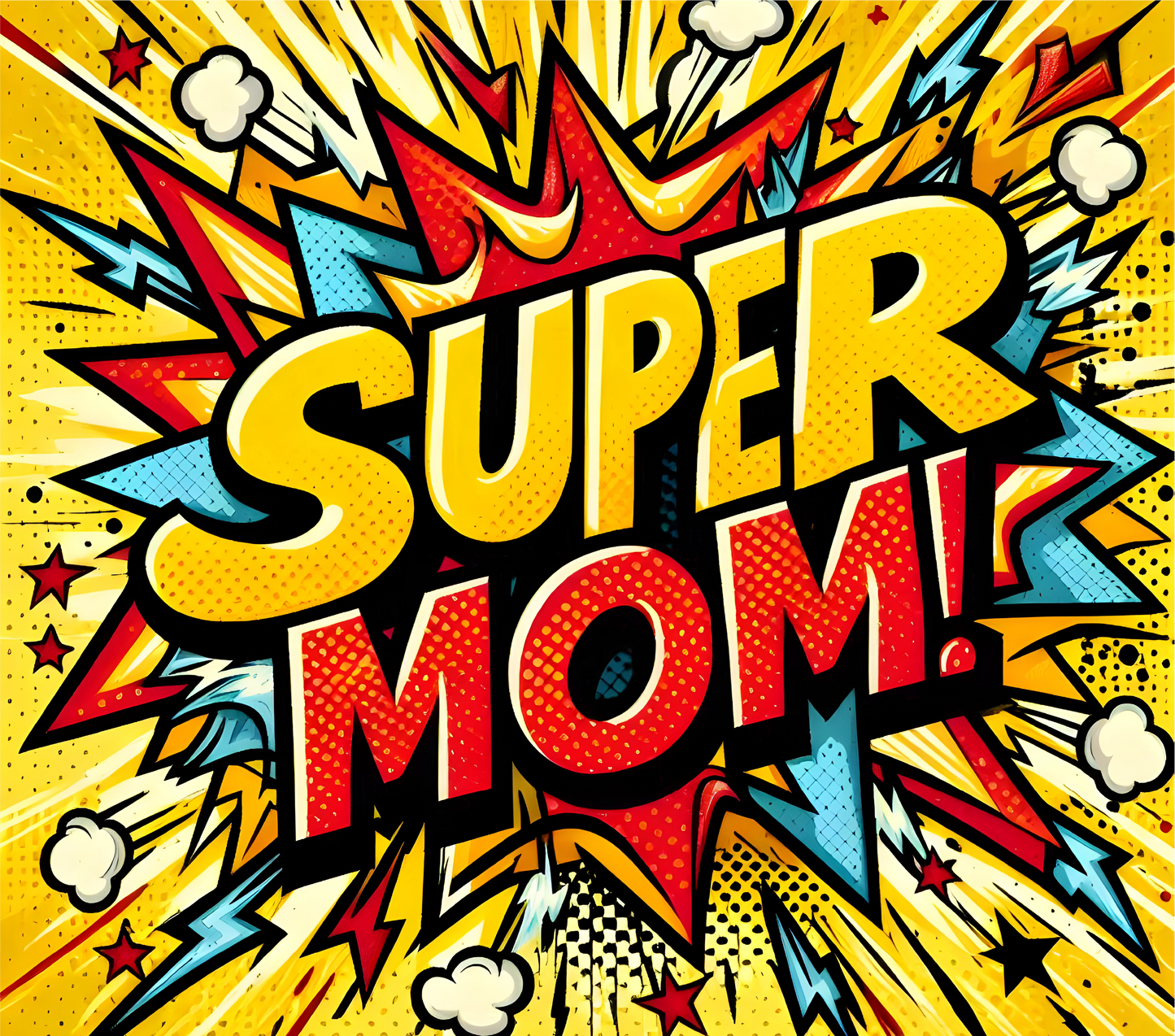 Super Mom Comic Burst – 20oz Stainless Steel Insulated Tumbler