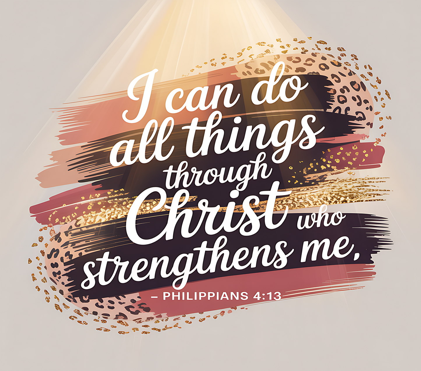 I Can Do All Things Through Christ  Brushstroke – 20oz Stainless Steel Insulated Tumbler