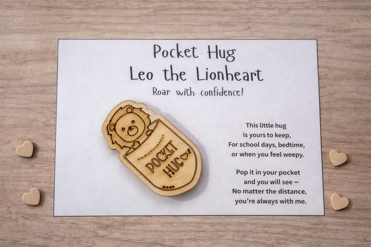 Leo the Lionheart | Roar with confidence! - Pocket Hug