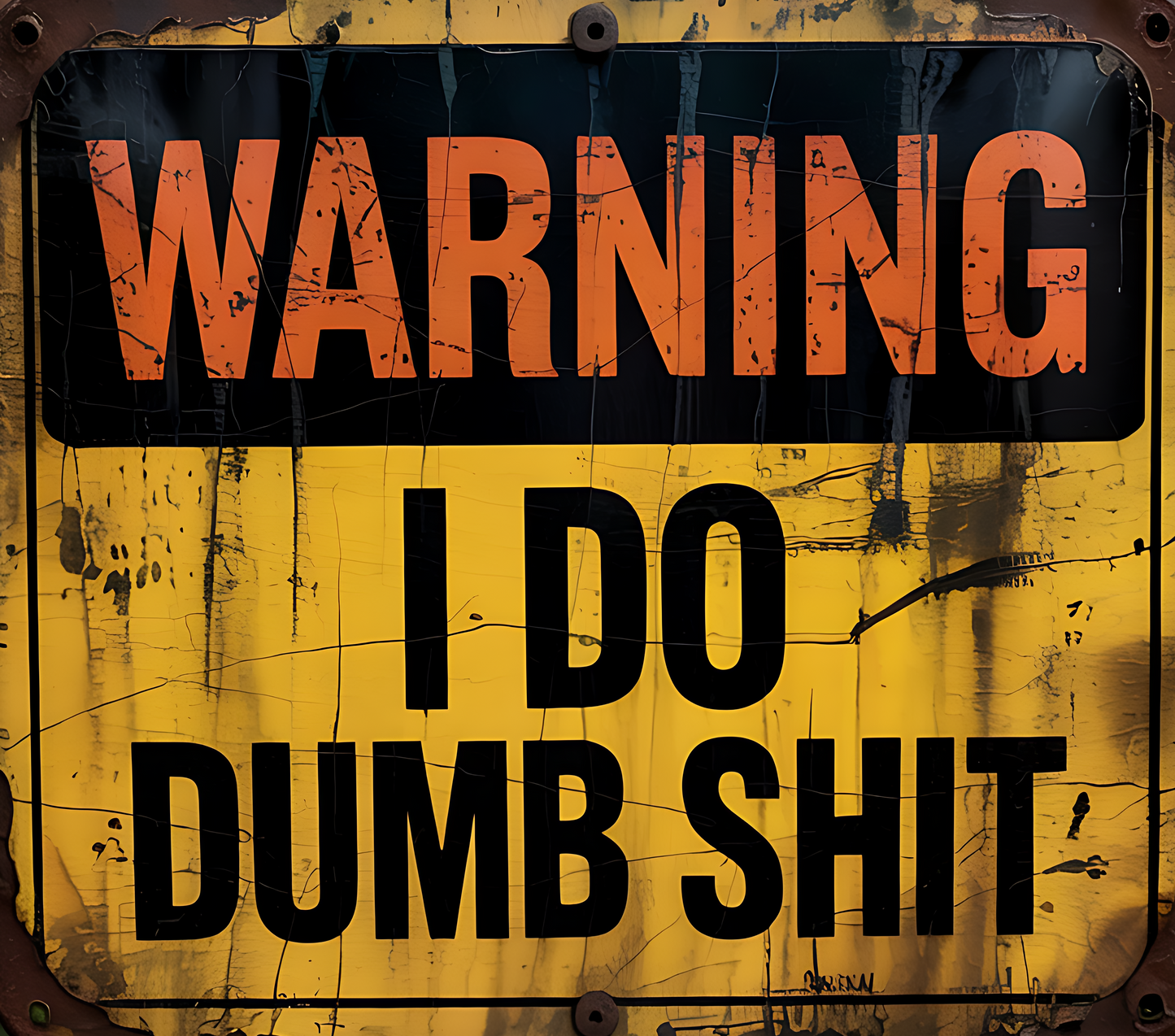 Warning I Do Dumb Shit – 20oz Stainless Steel Insulated Tumbler