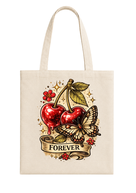 Forever Cherry  - Cherry Collection Tote Bag 🍒