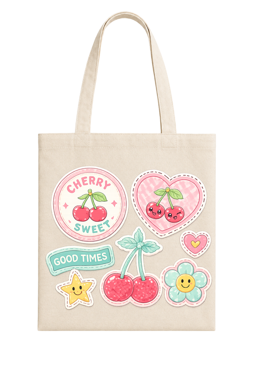 Cherry Sticker Pack - Cherry Collection Tote Bag 🍒