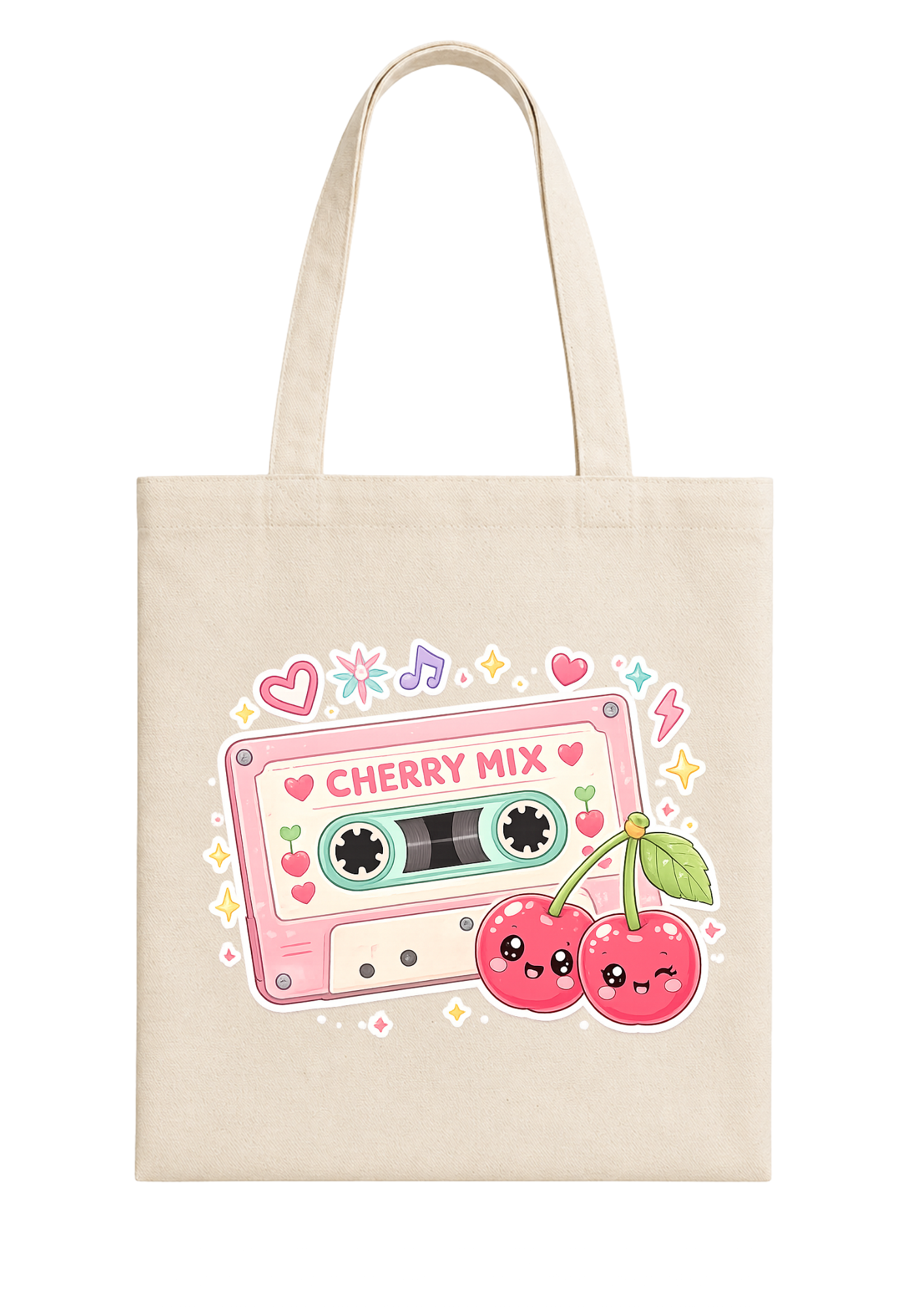 Cherry Mix Cassette - Cherry Collection Tote Bag 🍒