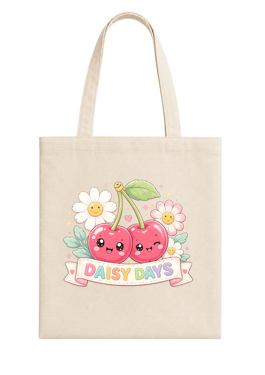 Cherry Daisy Days - Cherry Collection Tote Bag 🍒
