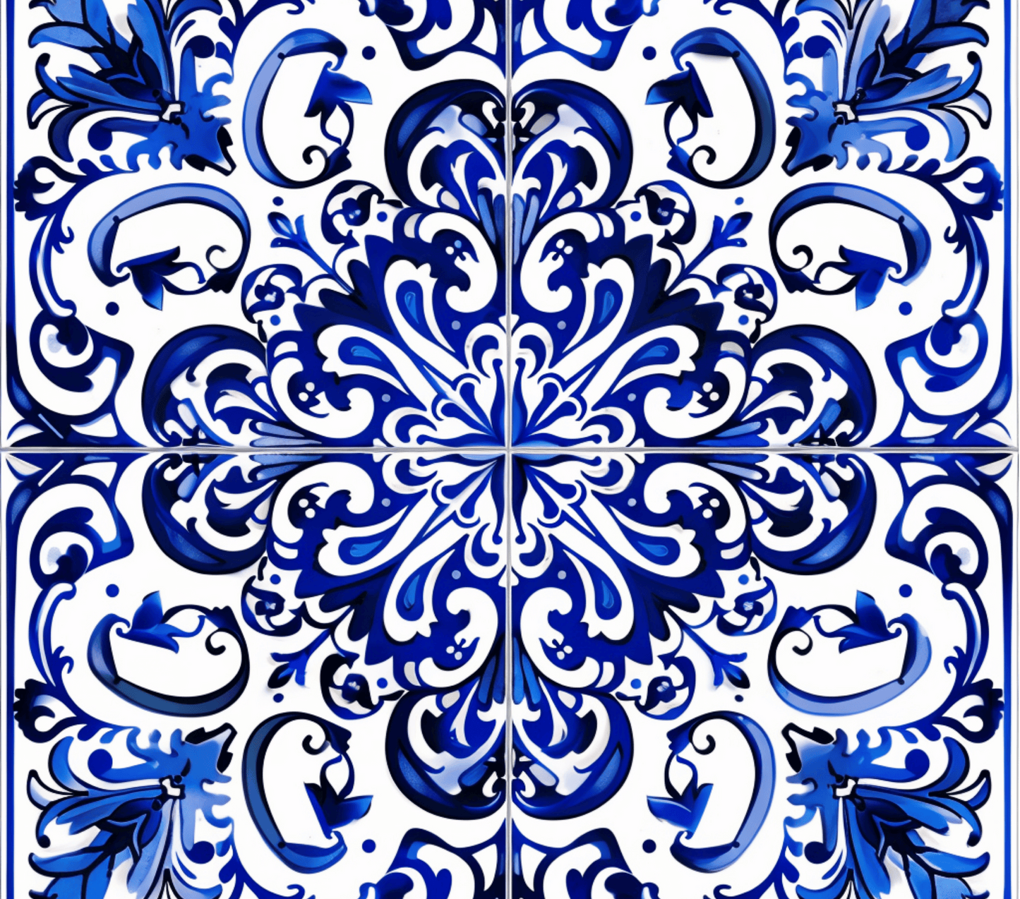 Portuguese Azulejo Blue  – 20oz Stainless Steel Insulated Tumbler